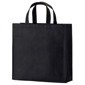 ＴＡＮＯＳＥＥ　不織布バッグ　小　ヨコ３２０×タテ３３０×マチ幅１１０ｍｍ　ブラック　１パック（１０枚）1