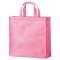 ＴＡＮＯＳＥＥ　不織布バッグ　小　ヨコ３２０×タテ３３０×マチ幅１１０ｍｍ　ピンク　１パック（１０枚）