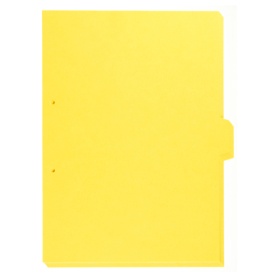 キングジム　カラーインデックス　Ａ４タテ　２穴　１色１山　黄　９０７Ｔ２０キイ　１パック（２０枚）