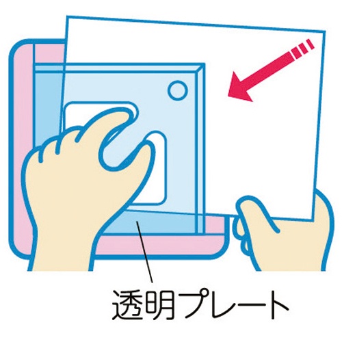 シヤチハタ　おりがみ工場　ピンク　ＺＰＣ－Ａ２／Ｈ　１個3