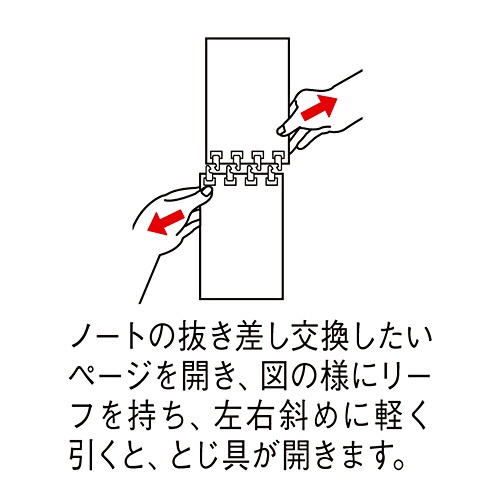 リヒトラブ　ＡＱＵＡ　ＤＲＯＰｓ　ツイストノート（メモサイズ）　８穴　５ｍｍ方眼罫　リーフ４０枚付属　白（不透明）　Ｎ－１６６１－０　１冊3