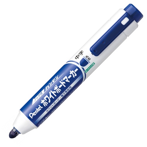 ぺんてる　ノック式ハンディ　ホワイトボードマーカー　中字丸芯　青　ＭＷＸＮ５Ｍ－Ｃ　１本1