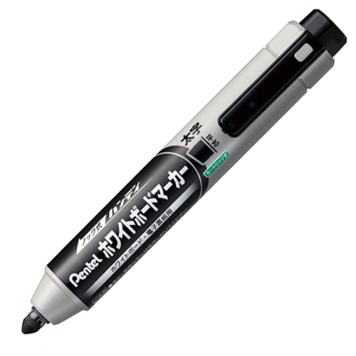 ぺんてる　ノック式ハンディ　ホワイトボードマーカー　太字平芯　黒　ＭＷＸＮ６Ｍ－Ａ　１本1