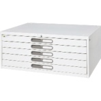 ダイシン工業　Ａ１用マップケース　Ａ１‐５Ｗ　５段引出し型　ホワイト　Ａ１－５Ｗ　１台