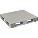 日本プラパレット　ＮＰＣ　プラスチックパレットＡＺＦＤ－１１１１ＦＥ　片面四方差し　グレ－　ＡＺＦＤ－１１１１ＦＥ－ＧＹ　１枚