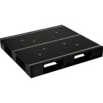 日本プラパレット　ＮＰＣ　プラスチックパレットＡＺＦＤ－１１１１ＦＥ－ＲＲ　片面四方差し　黒　ＡＺＦＤ－１１１１ＦＥ－ＲＲ－ＢＫ　１枚