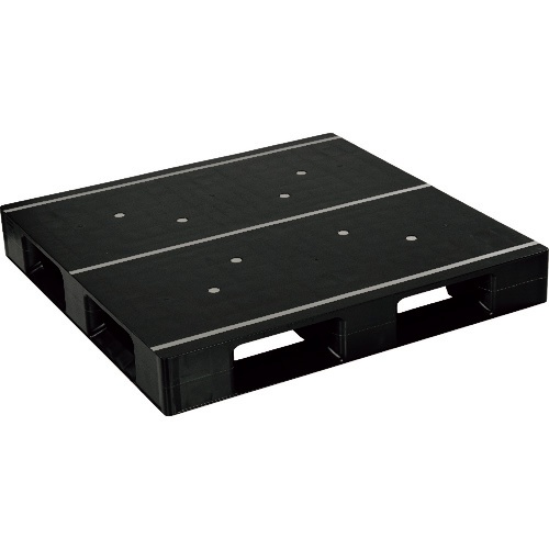 日本プラパレット　ＮＰＣ　プラスチックパレットＡＺＦＤ－１１１１ＦＥ－ＲＲ　片面四方差し　黒　ＡＺＦＤ－１１１１ＦＥ－ＲＲ－ＢＫ　１枚1
