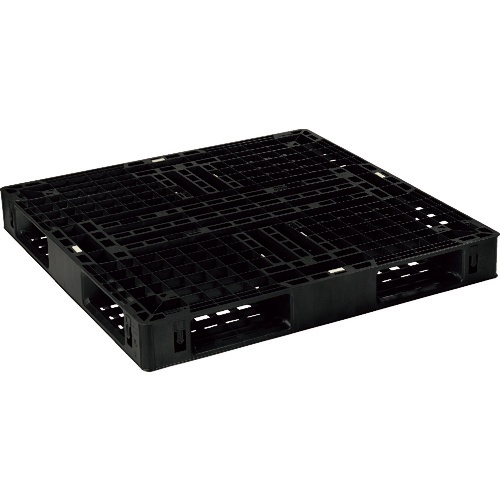 日本プラパレット　ＮＰＣ　輸出梱包用プラスチックパレットＥＸＭー１１１１　両面四方差し　黒　ＥＸＭ－１１１１－ＢＫ　１枚1