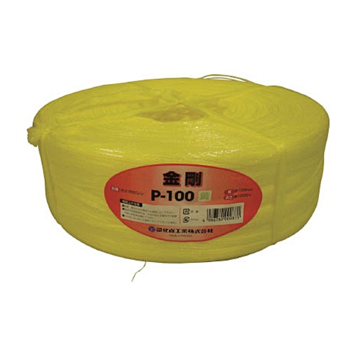 司化成工業　ツカサ　手結束用ＰＰ縄（ツカサテープ）　黄　Ｐ－１００Ｙ　１巻1