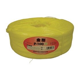 司化成工業　ツカサ　手結束用ＰＰ縄（ツカサテープ）　黄　Ｐ－１００Ｙ　１巻
