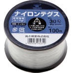 高木綱業　高木　ナイロンテグス　３０号　黒コイル　２２－８２３１　１巻