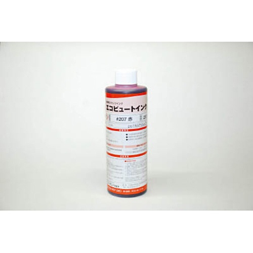 アルマーク　産業用スタンプインク「エコビュートインク」＃２０７赤２５０ｍｌ　２０７Ｒ０３　１本1