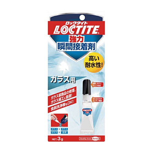ヘンケルジャパン　ロックタイト　強力瞬間接着剤　ガラス用　ＬＣＲ－００３　１本1