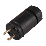 アメリカン電機　引掛形　ナイロンプラグ　２Ｐ１５Ａ１２５Ｖ　２１１２Ｎ　１個
