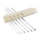 ヘラマンタイトン　ＡＢタイ　幅２．５×長さ１００ｍｍ　屋外用　ＡＢ１００－１００－ＩＶＹ　１パック（１００本）