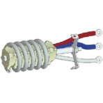 白光 ヒーター 100V-1KW A1082 1個