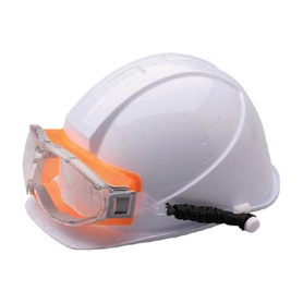 ミドリ安全　ＵＶＥＸ　ゴーグル型　保護メガネ　ヘルメット取付式　Ｘ－９３０２ＳＰＧ－ＯＲ　１個
