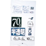 積水フィルム　積水　７０型ポリ袋　半透明　Ｗ－７０　Ｎ－１０４１　１パック（１０枚）