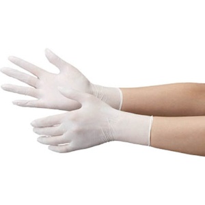 ミドリ安全　ニトリル使い捨て手袋　極薄　粉なし　白　Ｌ　ＶＥＲＴＥ－７１１－Ｌ　１箱（１００枚）1