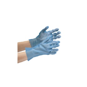 ミドリ安全　ポリエチレン使い捨て手袋　外エンボス　青　ＳＳ　ＶＥＲＴＥ－５７６－ＳＳ　１箱（２００枚）