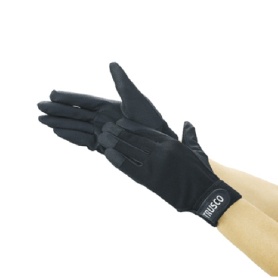 ＴＲＵＳＣＯ　ＰＵ厚手手袋エンボス加工　ブラック　Ｓ　ＴＰＵＧ－Ｂ－Ｓ　１双