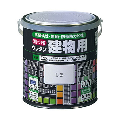ロックペイント　ロック　油性ウレタン建物用　くろ　１.６Ｌ　Ｈ０６－１６１１　６Ｓ　１缶1