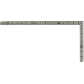 シンワ測定　シンワ　曲尺小型　平ステン３０ｃｍ×１５ｃｍ　表裏同目　１２３２５　１本