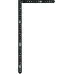 シンワ測定　シンワ　曲尺小型　サンデーカーペンター黒色３０ｃｍ×１５ｃｍ　表裏同目　１２４３５　１本