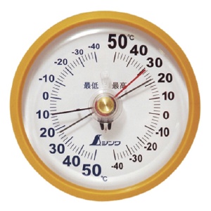 シンワ測定　シンワ　温度計　最高最低Ｄ－９　丸型　７２７１５　１個1