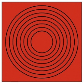 ユニット　ゲージマーカー円形赤･ＰＰステッカー　４４６－８５　１セット（１０枚）