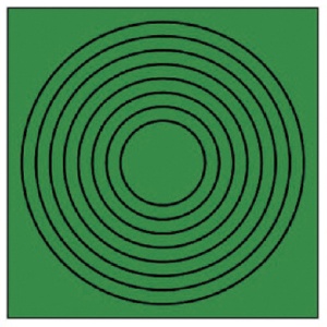 ユニット　ゲージマーカー円形緑・ＰＰステッカー　４４６－８６　１セット（１０枚）1
