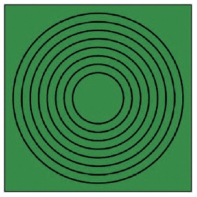 ユニット　ゲージマーカー円形緑・ＰＰステッカー　４４６－８６　１セット（１０枚）