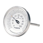 佐藤計量器製作所　佐藤　バイメタル温度計ＢＭ－Ｔ型　ＢＭ－Ｔ－９０Ｓ－２　１個