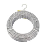 ＴＲＵＳＣＯ　メッキ付ワイヤロープ　Φ５ｍｍＸ１０ｍ　ＣＷＭ－５Ｓ１０　１本
