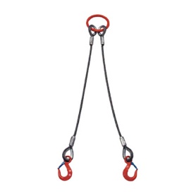 大洋製器工業　大洋　２本吊　ワイヤスリング　１ｔ用×２ｍ　２ＷＲＳ　１ＴＸ２　１個