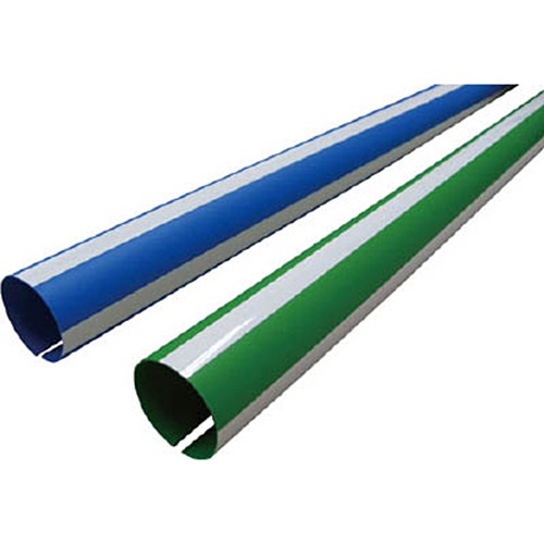 日大工業　ワニ印　単管安全表示カバー　「目立つぞ」　グリーン／白　長さ９００ｍｍ　０００１７０　１本1