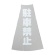 ＴＲＵＳＣＯ　カラーコーン透明表示カバー　駐車禁止　縦５０１ｍｍ×横３６ｍｍ　ＴＣＣ－１２　１枚1