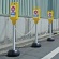ＴＲＵＳＣＯ　チェーンスタンド標識看板（無地）黄　Ｔ－ＣＳＨ－Ｙ　１個2