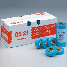 カモ井加工紙　マスキングテープガラスサッシ用　ＧＳ２１ＪＡＮ－１８　１パック（７巻）