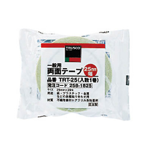 たのめーる】TRUSCO 一般用両面テープ 10mm×20m TRT-10 1巻の通販 たのめーる】TRUSCO 一般用両面テープ 10mm×20m TRT-10 1巻の通販
