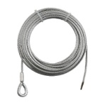 ＴＲＵＳＣＯ　手動ウインチ用ワイヤーΦ５Ｘ１０ｍ用（シンブル入ロック加工）　ＷＷＳ５－１０　１本