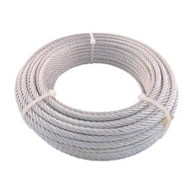 ＴＲＵＳＣＯ　ＪＩＳ規格品メッキ付ワイヤロープ（６×２４）φ９ｍｍ×１０ｍ　ＪＷＭ－９Ｓ１０　１本
