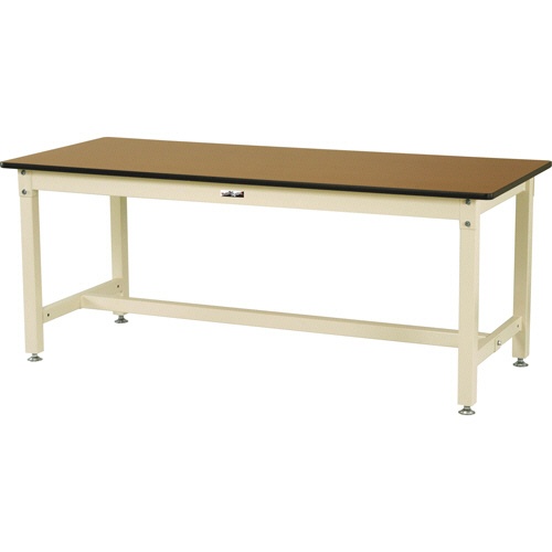 山金工業　ワークテーブル８００　固定式　メラミン　１５００×６００×７４０ｍｍ　木目／グリーン　ＳＶＭ－１５６０－ＭＧ　１台2