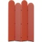 コクヨ　リーフィー　ジャバラ置きタイプ　１２００×１６００ｍｍ　パネル：コーラルオレンジ／ネオオレンジ　脚：ブラック　ＰＬＦ－Ｊ１２１６Ｃ－Ｅ６０ＸＡＰ１　１台