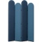 コクヨ　リーフィー　ジャバラ置きタイプ　１２００×１６００ｍｍ　パネル：デニムブルー／ナイトブルー　脚：ブラック　ＰＬＦ－Ｊ１２１６Ｃ－Ｅ６ＴＢ５Ｊ１　１台