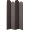 コクヨ　リーフィー　ジャバラ置きタイプ　１２００×１８００ｍｍ　パネル：セピア／ダークブラウン　脚：ブラック　ＰＬＦ－Ｊ１２１８Ｃ－Ｅ６ＡＮＭ５１　１台