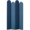 コクヨ　リーフィー　ジャバラ置きタイプ　１２００×１８００ｍｍ　パネル：デニムブルー／ナイトブルー　脚：ブラック　ＰＬＦ－Ｊ１２１８Ｃ－Ｅ６ＴＢ５Ｊ１　１台