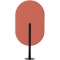 コクヨ　リーフィー　単品置きタイプ　９００×１８００ｍｍ　パネル：コーラルオレンジ／ネオオレンジ　脚：ブラック　ＰＬＦ－Ｐ０９１８Ｃ－６Ａ０ＸＡＰ１　１台