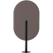コクヨ　リーフィー　単品置きタイプ　９００×１８００ｍｍ　パネル：セピア／ダークブラウン　脚：ブラック　ＰＬＦ－Ｐ０９１８Ｃ－６ＡＡＮＭ５１　１台