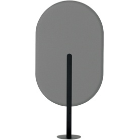 コクヨ　リーフィー　単品置きタイプ　９００×１８００ｍｍ　パネル：ミディアムグレー／ディムグレー　脚：ブラック　ＰＬＦ－Ｐ０９１８Ｃ－６ＡＥＢＥＣ１　１台